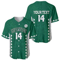 Custom Hawaii Volleyball Baseball Jersey Hawaiian Kakau Pattern