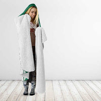 Custom Hawaii Volleyball Hooded Blanket Hawaiian Kakau Pattern