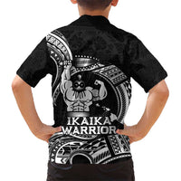 Black Hawaii Ikaika Warrior Hawaiian Shirt Hawaiian Power