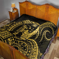Gold Hawaii Ikaika Warrior Quilt Hawaiian Power