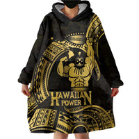 Gold Hawaii Ikaika Warrior Wearable Blanket Hoodie Hawaiian Power LT14 - Polynesian Pride