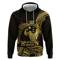 Gold Hawaii Ikaika Warrior Zip Hoodie Hawaiian Power