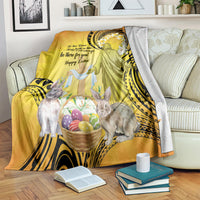 Polynesia Easter Day Blanket He Is Risen Lilium Longiflorum Polynesian Pattern LT14 Gold - Polynesian Pride