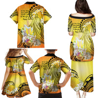 Polynesia Easter Day Family Matching Puletasi and Hawaiian Shirt He Is Risen Lilium Longiflorum Polynesian Pattern LT14 - Polynesian Pride