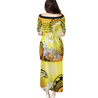 Polynesia Easter Day Family Matching Puletasi and Hawaiian Shirt He Is Risen Lilium Longiflorum Polynesian Pattern LT14 - Polynesian Pride