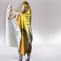Polynesia Easter Day Hooded Blanket He Is Risen Lilium Longiflorum Polynesian Pattern LT14 - Polynesian Pride