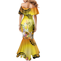 Polynesia Easter Day Mermaid Dress He Is Risen Lilium Longiflorum Polynesian Pattern