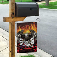 Fautasi Race Day American Samoa Garden Flag Bald Eagle Polynesian Tattoo