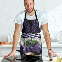 Purple Traditional Cloak Aotearoa Apron Maori Paua Shell Korowai Pattern - Polynesian Pride