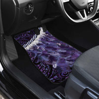 Purple Traditional Cloak Aotearoa Car Mats Maori Paua Shell Korowai Pattern LT14 - Polynesian Pride