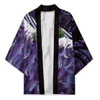 Purple Traditional Cloak Aotearoa Kimono Maori Paua Shell Korowai Pattern - Polynesian Pride
