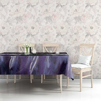 Purple Traditional Cloak Aotearoa Tablecloth Maori Paua Shell Korowai Pattern LT14 - Polynesian Pride