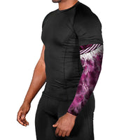 Pink Traditional Cloak Aotearoa Arm Sleeves Maori Paua Shell Korowai Pattern LT14 - Polynesian Pride