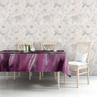 Pink Traditional Cloak Aotearoa Tablecloth Maori Paua Shell Korowai Pattern LT14 - Polynesian Pride