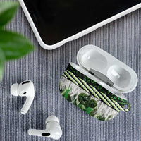Green Traditional Cloak Aotearoa AirPods Case Maori Paua Shell Korowai Pattern LT14 - Polynesian Pride