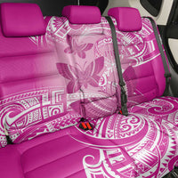 Polynesia Breast Cancer Awareness Back Car Seat Cover Think Pink Ribbon Polynesian Butterflies LT14 - Polynesian Pride