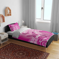 Polynesia Breast Cancer Awareness Bedding Set Think Pink Ribbon Polynesian Butterflies LT14 - Polynesian Pride