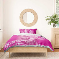 Polynesia Breast Cancer Awareness Bedding Set Think Pink Ribbon Polynesian Butterflies LT14 - Polynesian Pride