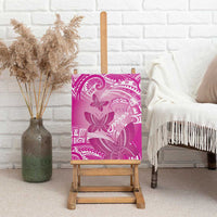 Polynesia Breast Cancer Awareness Canvas Wall Art Think Pink Ribbon Polynesian Butterflies LT14 - Polynesian Pride