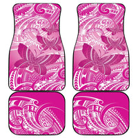Personalised Polynesia Breast Cancer Awareness Car Mats Think Pink Ribbon Polynesian Butterflies LT14 - Polynesian Pride