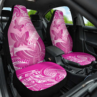 Polynesia Breast Cancer Awareness Car Seat Cover Think Pink Ribbon Polynesian Butterflies LT14 One Size Pink - Polynesian Pride