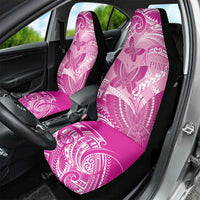 Polynesia Breast Cancer Awareness Car Seat Cover Think Pink Ribbon Polynesian Butterflies LT14 - Polynesian Pride