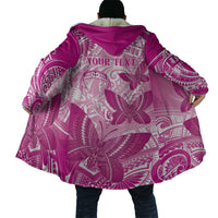 Personalised Polynesia Breast Cancer Awareness Cloak Think Pink Ribbon Polynesian Butterflies LT14 - Polynesian Pride