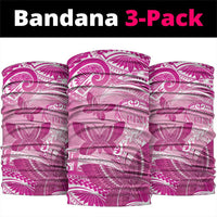 Polynesia Breast Cancer Awareness Neck Gaiter Think Pink Ribbon Polynesian Butterflies LT14 package One Size: 25*50cm Pink - Polynesian Pride