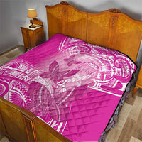 Polynesia Breast Cancer Awareness Quilt Think Pink Ribbon Polynesian Butterflies LT14 - Polynesian Pride