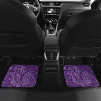 Personalised Polynesia Lupus Awareness Month Car Mats Warrior Purple Ribbon Polynesian Butterflies LT14 Set 2pcs - Back Purple - Polynesian Pride