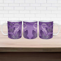 Personalised Polynesia Lupus Awareness Month Ceramic Mug Warrior Purple Ribbon Polynesian Butterflies LT14 - Polynesian Pride