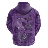 Personalised Polynesia Lupus Awareness Month Hoodie Warrior Purple Ribbon Polynesian Butterflies LT14 - Polynesian Pride