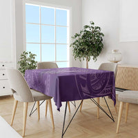 Polynesia Lupus Awareness Month Tablecloth Warrior Purple Ribbon Polynesian Butterflies LT14 - Polynesian Pride
