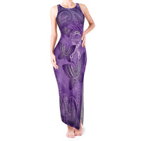 Personalised Polynesia Lupus Awareness Month Tank Maxi Dress Warrior Purple Ribbon Polynesian Butterflies