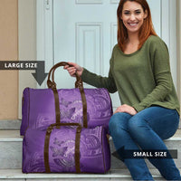 Polynesia Lupus Awareness Month Travel Bag Warrior Purple Ribbon Polynesian Butterflies LT14 - Polynesian Pride