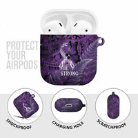 Lupus Awareness Month New Zealand AirPods Case Be Strong Warrior Maori Silver Fern