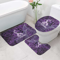 Lupus Awareness Month New Zealand Bathroom Set Be Strong Warrior Maori Silver Fern LT14 - Polynesian Pride