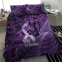 Lupus Awareness Month New Zealand Bedding Set Be Strong Warrior Maori Silver Fern LT14 - Polynesian Pride