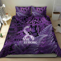 Lupus Awareness Month New Zealand Bedding Set Be Strong Warrior Maori Silver Fern LT14 - Polynesian Pride