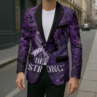 Lupus Awareness Month New Zealand Blazer Be Strong Warrior Maori Silver Fern LT14 - Polynesian Pride