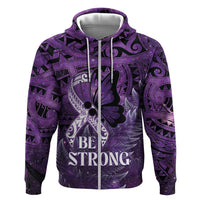 Lupus Awareness Month New Zealand Hoodie Be Strong Warrior Maori Silver Fern