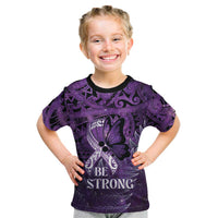 Lupus Awareness Month New Zealand Kid T Shirt Be Strong Warrior Maori Silver Fern