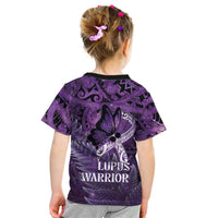 Lupus Awareness Month New Zealand Kid T Shirt Be Strong Warrior Maori Silver Fern