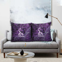 Lupus Awareness Month New Zealand Pillow Cover Be Strong Warrior Maori Silver Fern LT14 - Polynesian Pride