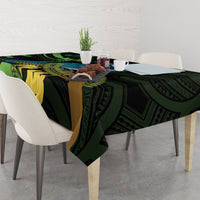 New Zealand Tui Bird Tablecloth Aotearoa Maori With Kowhai Flowers LT14 - Polynesian Pride
