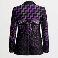 Purple Matariki New Zealand Blazer Maori Poutama Galaxy Vibes - Polynesian Pride