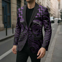 Purple Matariki New Zealand Blazer Maori Poutama Galaxy Vibes - Polynesian Pride