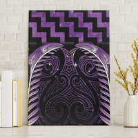 Purple Matariki New Zealand Canvas Wall Art Maori Poutama Galaxy Vibes