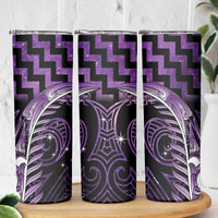 Purple Matariki New Zealand Skinny Tumbler Maori Poutama Galaxy Vibes