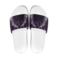 Purple Matariki New Zealand Slide Sandals Maori Poutama Galaxy Vibes - Polynesian Pride